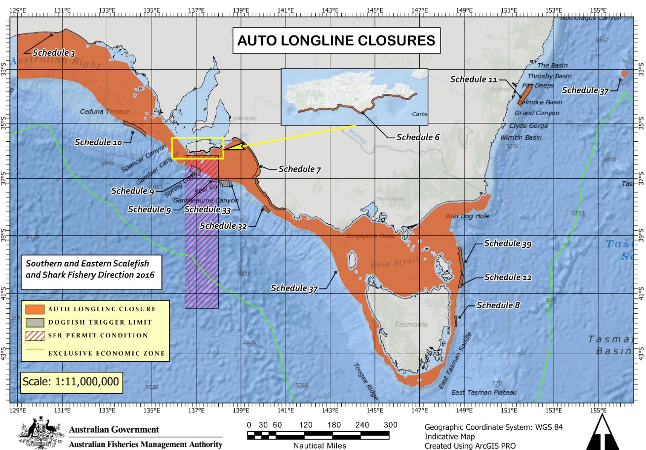 Auto longline map