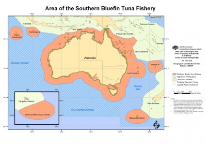 SBT fishery map
