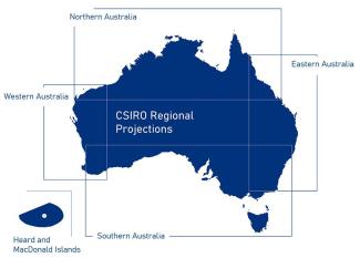 CSIRO regional projections infographic