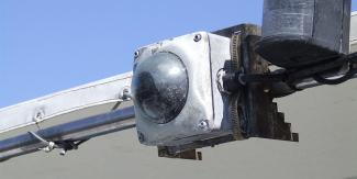 Electronic monitoring camera close up