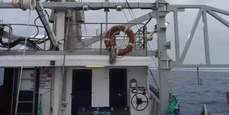 Electronic monitoring camera on boat
