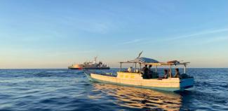 Intercepted indonesian vessel