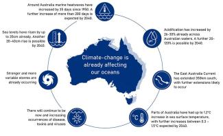 Summary of climate change text infographic