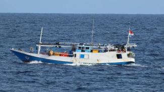 An Indonesian fishing vessel