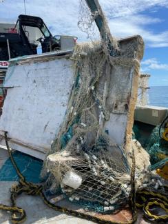 Ghost net debris