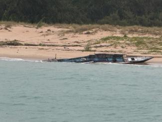 abandoned boat 