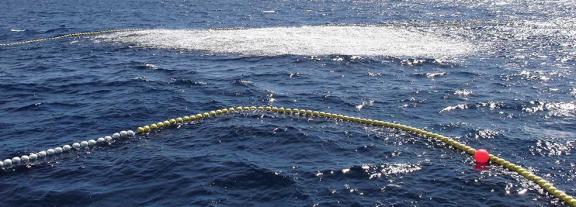 Large net at sea