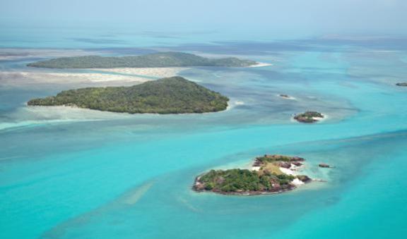 Birdseye view of the Torres Strait islands
